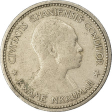 Moneta, Ghana, 2 Shilling, 1958, BB, Rame-nichel, KM:6