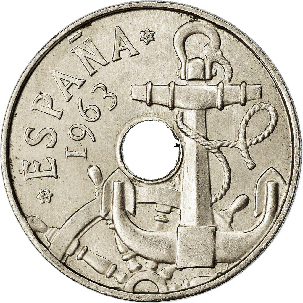Coin, Spain, Francisco Franco, caudillo, 50 Centimos, 1964, EF(40-45)