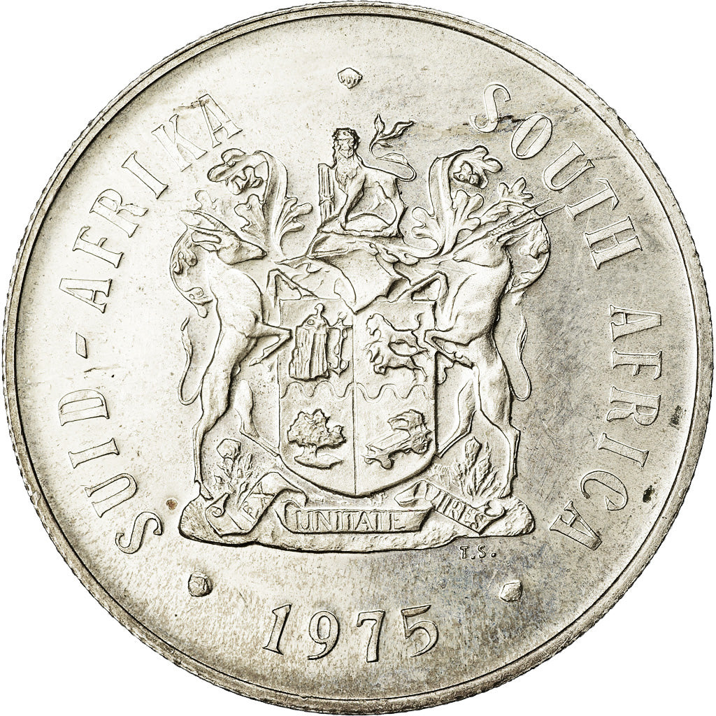 Coin, South Africa, Rand, 1975, AU(55-58), Silver, KM:88
