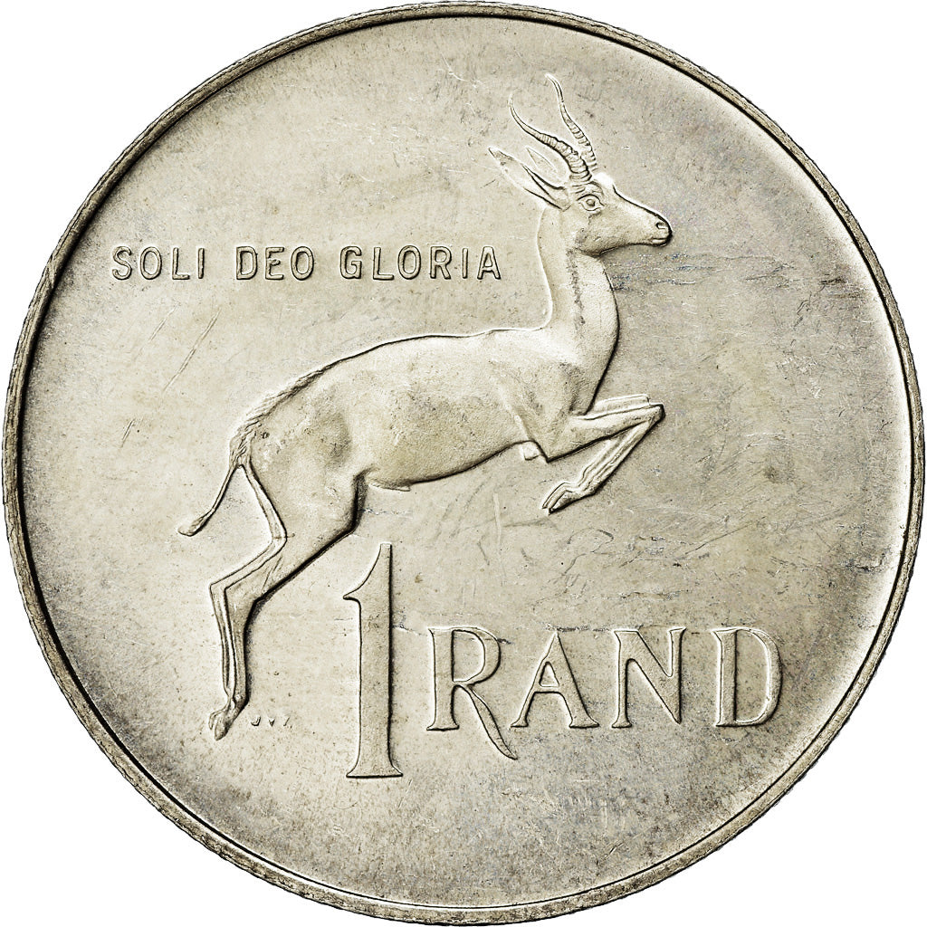 Coin, South Africa, Rand, 1975, AU(55-58), Silver, KM:88