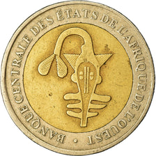 Coin, West African States, 200 Francs, 2005, Paris, EF(40-45), Bi-Metallic