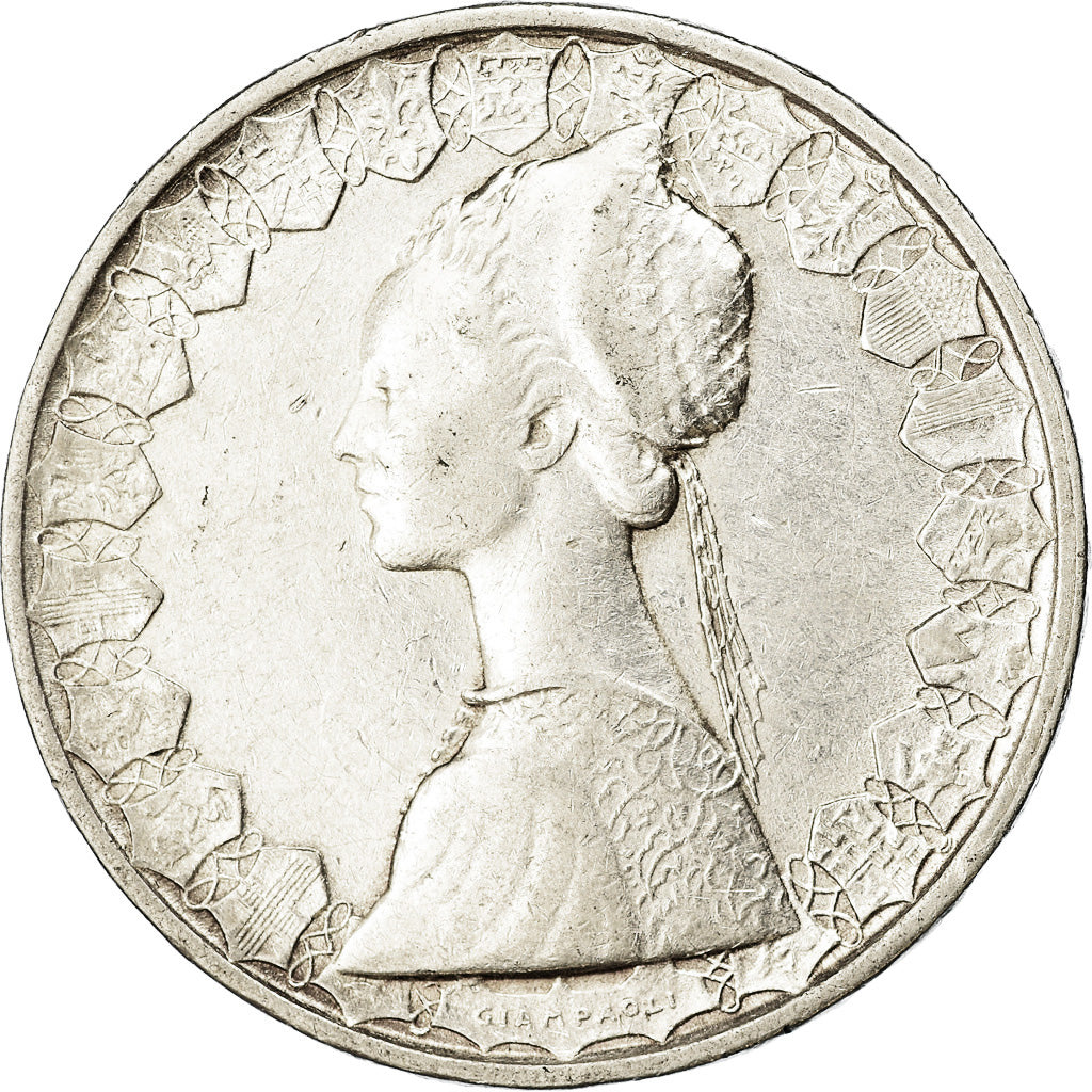 Coin, Italy, 500 Lire, 1958, Rome, EF(40-45), Silver, KM:98