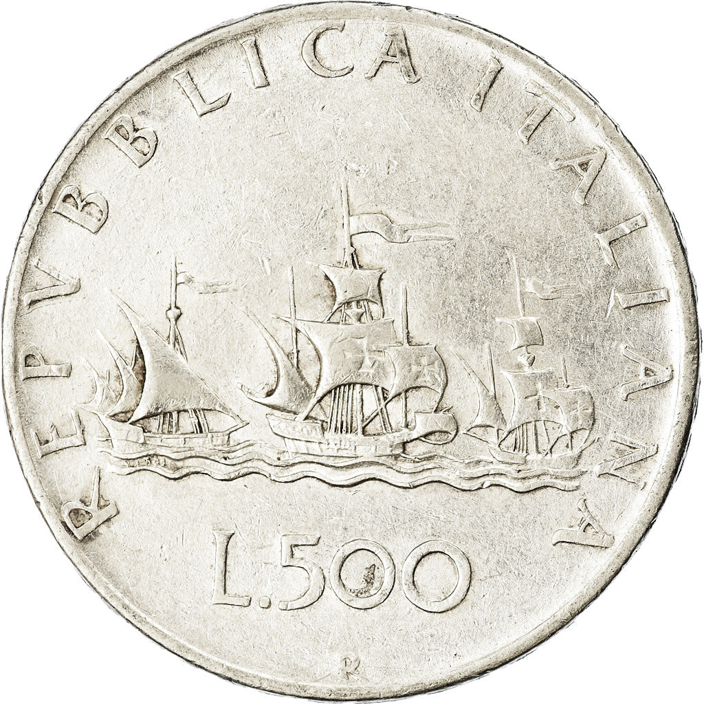 Coin, Italy, 500 Lire, 1958, Rome, EF(40-45), Silver, KM:98