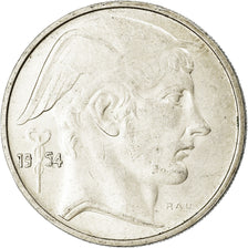 Moeda, Bélgica, 20 Francs, 20 Frank, 1954, EF(40-45), Prata, KM:140.1