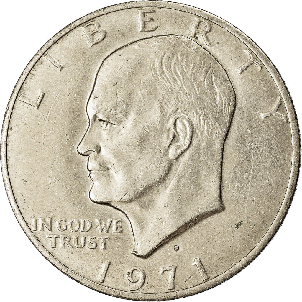 Coin, United States, Eisenhower Dollar, Dollar, 1971, U.S. Mint, Denver