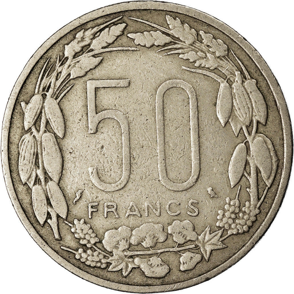 Coin, EQUATORIAL AFRICAN STATES, 50 Francs, 1961, Paris, EF(40-45)