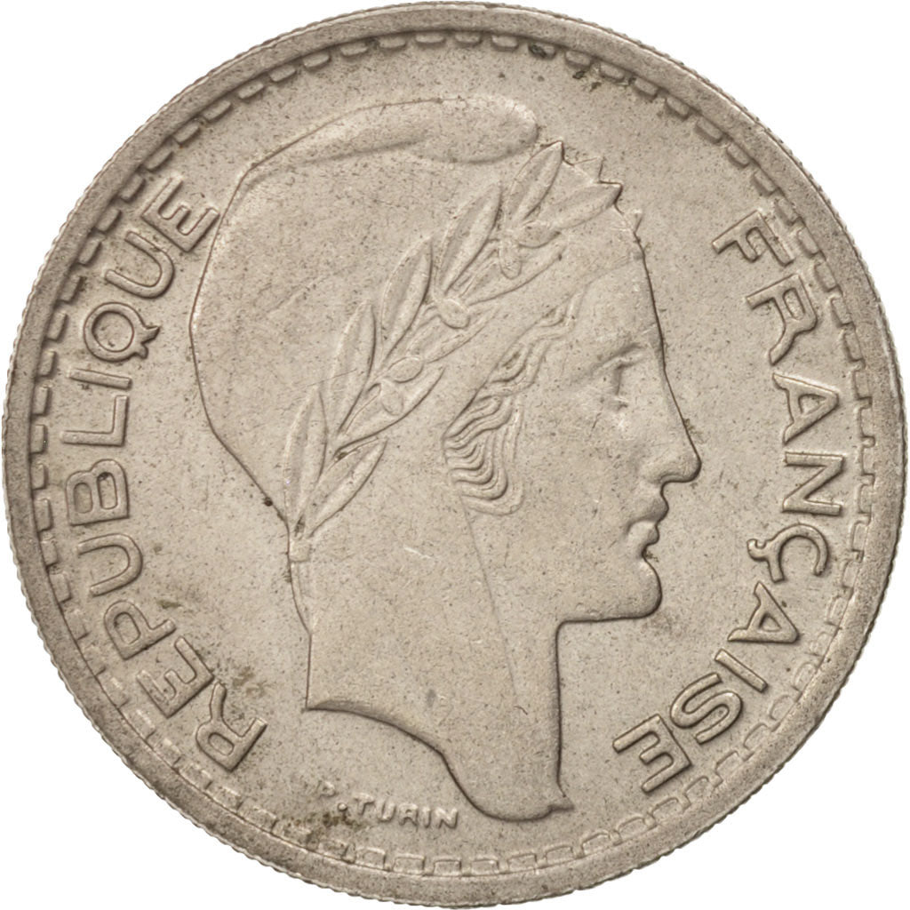 FRANCE, Turin, 10 Francs, 1948, Beaumont - Le Roger, KM #909.2, EF(40-45),...