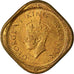 Monnaie, INDIA-BRITISH, George VI, 1/2 Anna, 1943, Calcutta, TTB, Nickel-brass