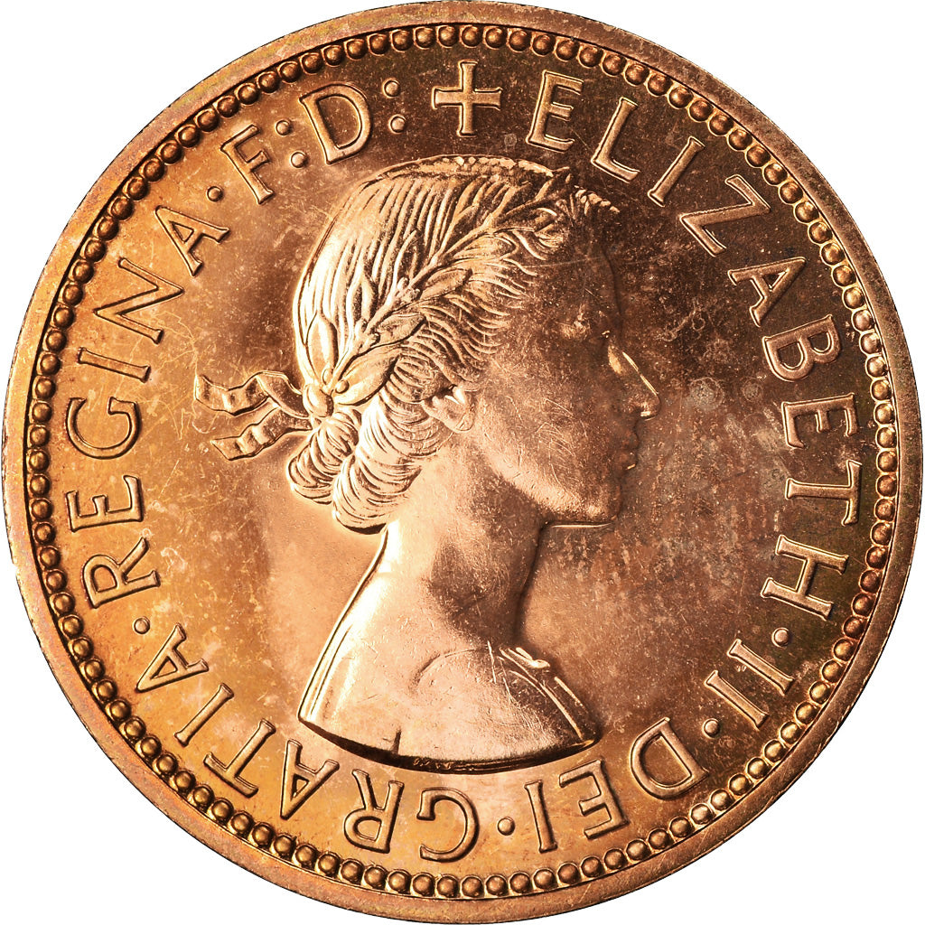 Coin, Great Britain, 1/2 Penny, 1970, MS(63), Bronze