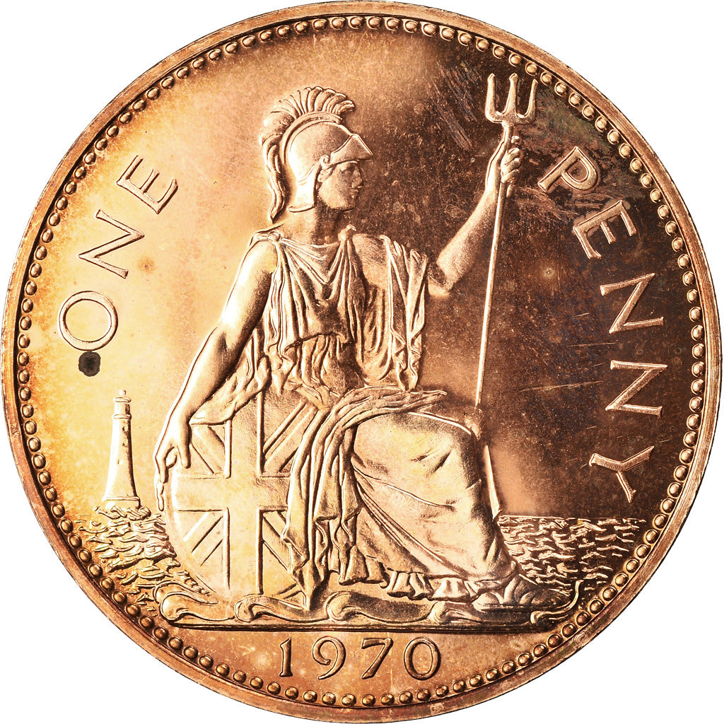 Münze, Großbritannien, Penny, 1970, UNZ, Bronze