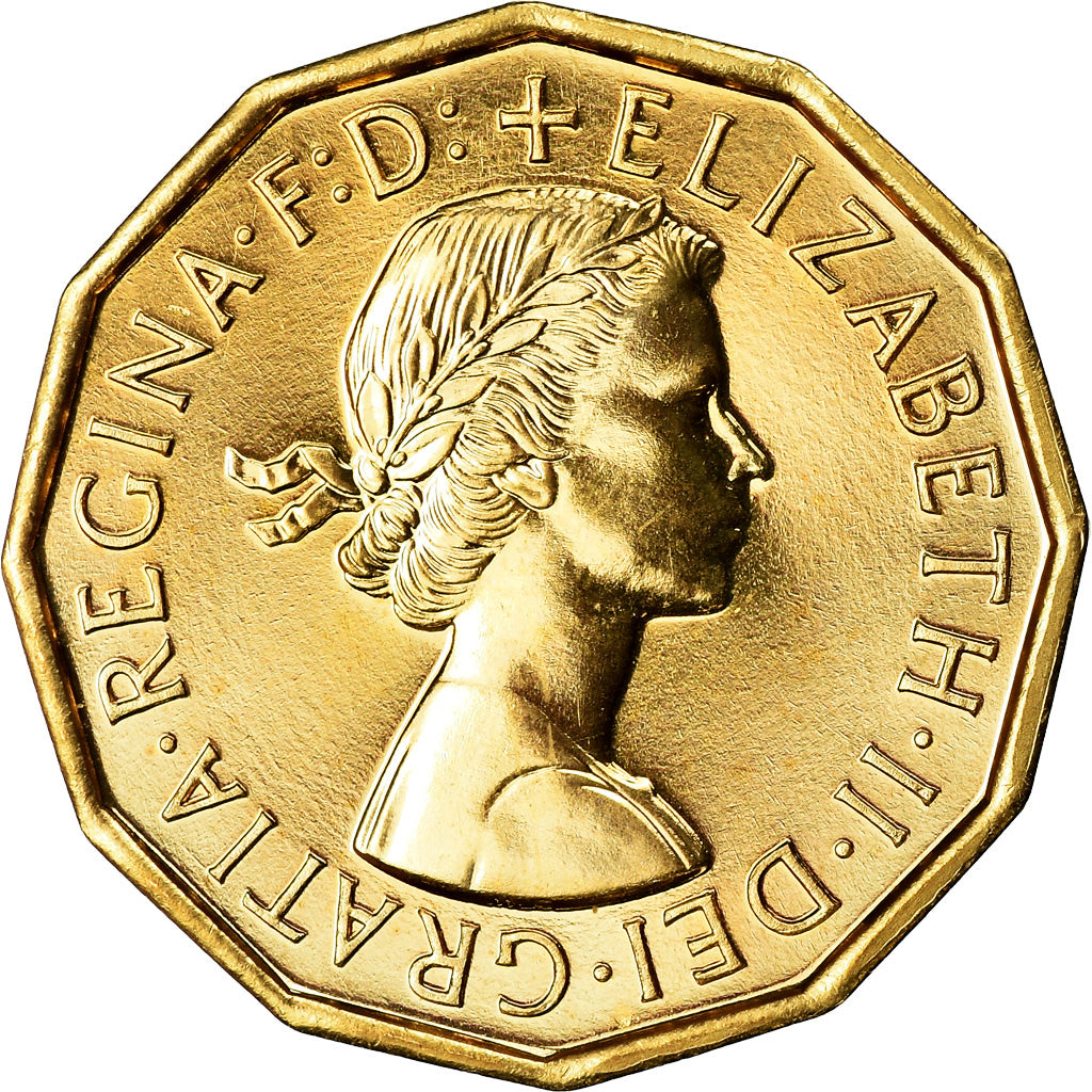 Moneta, Gran Bretagna, 3 Pence, 1970, SPL, Nichel-ottone