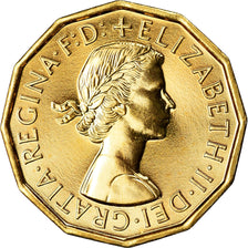 Moneta, Gran Bretagna, 3 Pence, 1970, SPL, Nichel-ottone
