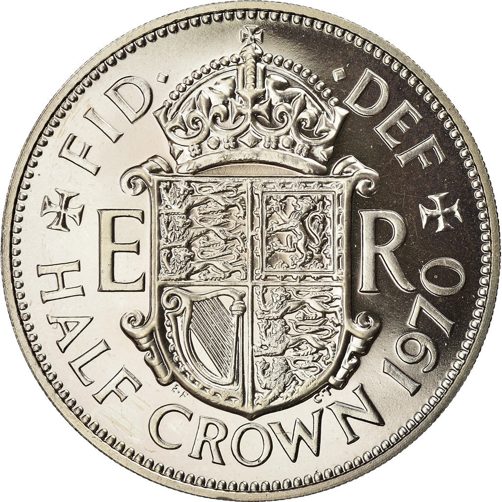 Moneta, Gran Bretagna, 1/2 Crown, 1970, SPL, Rame-nichel