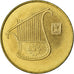 Coin, Israel, 1/2 New Sheqel, 1987, AU(55-58), Aluminum-Bronze, KM:159