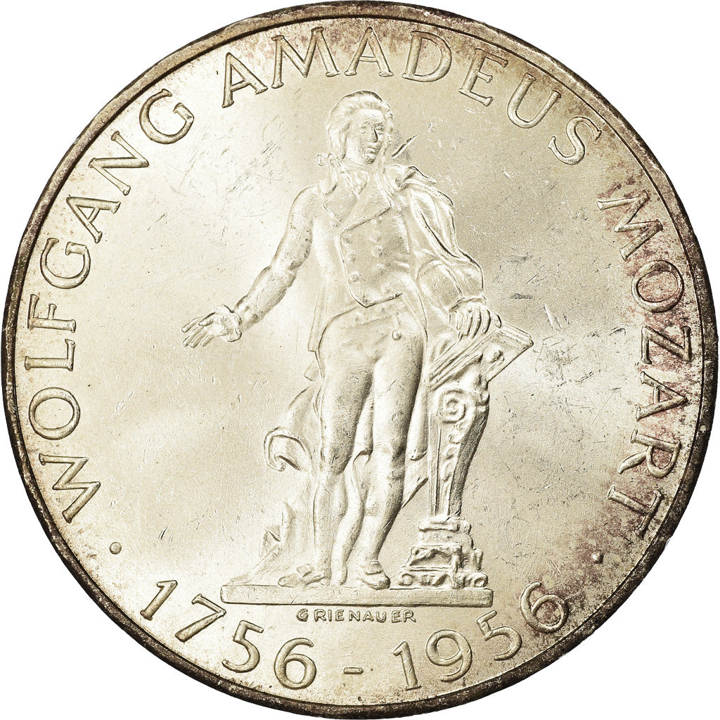 Coin, Austria, 25 Schilling, 1956, AU(55-58), Silver, KM:2881