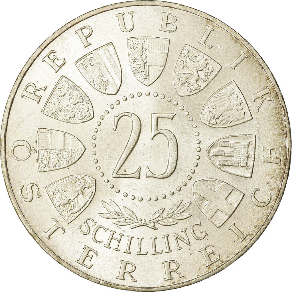 Coin, Austria, 25 Schilling, 1960, AU(55-58), Silver, KM:2890