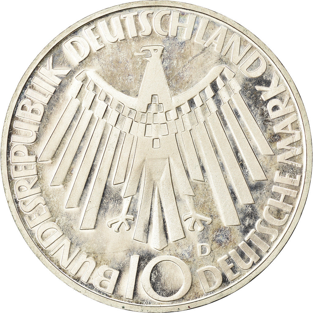 Monnaie, République fédérale allemande, 10 Mark, 1972, Munich, Proof, SUP