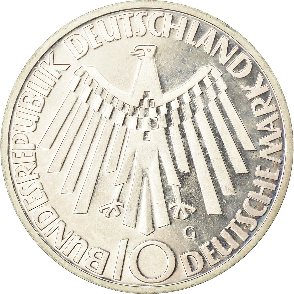 Monnaie, République fédérale allemande, 10 Mark, 1972, Karlsruhe, Proof, SUP