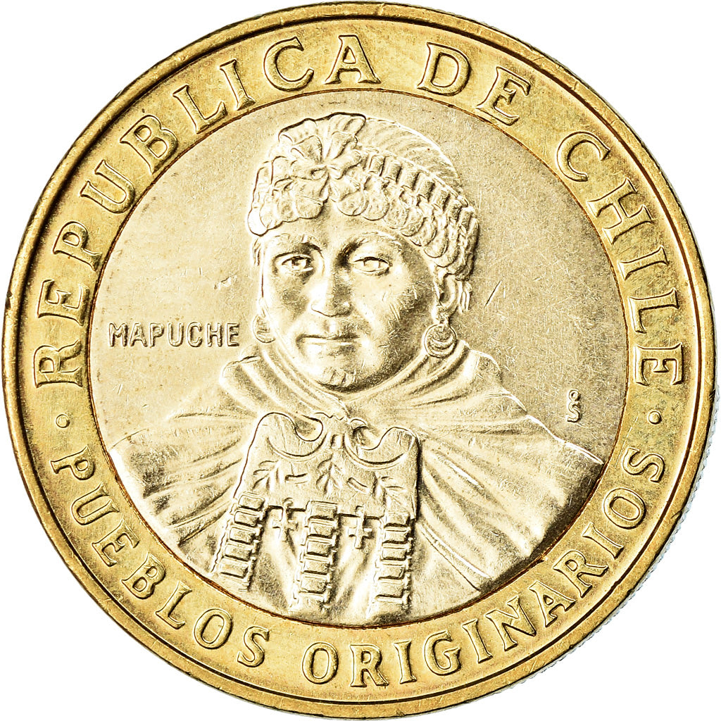Moneda, Chile, 100 Pesos, 2013, EBC, Bimetálico