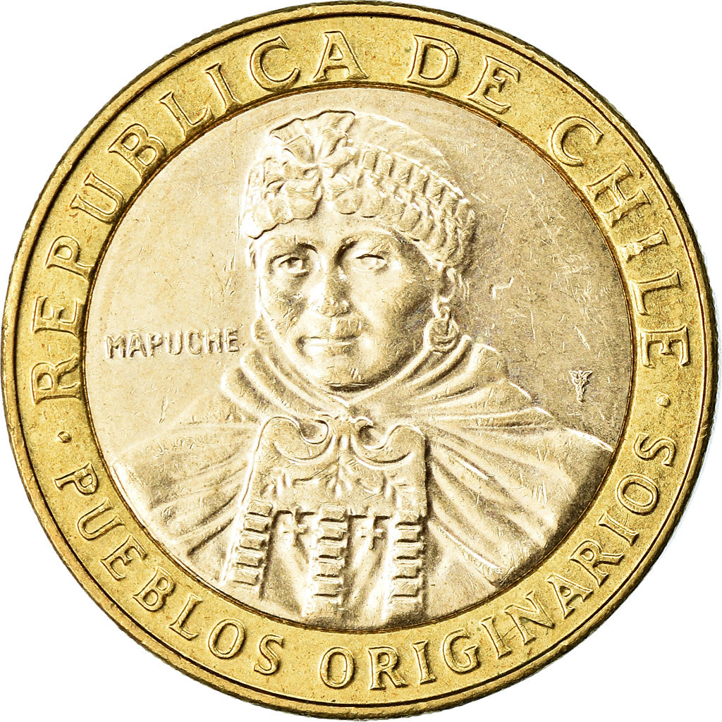 Moneda, Chile, 100 Pesos, 2013, EBC, Bimetálico