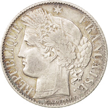 FRANCE, Cérès, Franc, 1894, Paris, KM #822.1, EF(40-45), Silver, 23, Gadoury #..