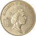 Moeda, Guernesey, Elizabeth II, 10 Pence, 1989, EF(40-45), Cobre-níquel