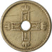 Munten, Noorwegen, Haakon VII, 25 Öre, 1939, ZF, Copper-nickel, KM:384