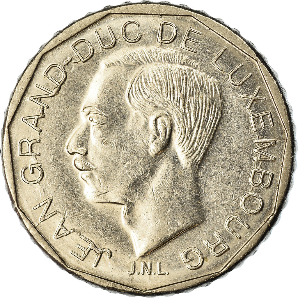 Moeda, Luxemburgo, Jean, 50 Francs, 1991, EF(40-45), Níquel, KM:66