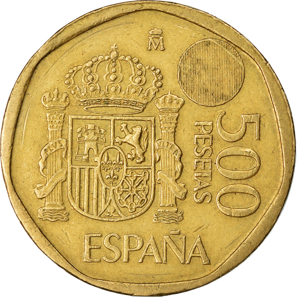 Moneda, España, Juan Carlos I, 500 Pesetas, 1993, MBC, Aluminio - bronce