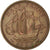 Münze, Großbritannien, Elizabeth II, 1/2 Penny, 1957, SS, Bronze, KM:896