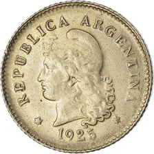 Coin, Argentina, 10 Centavos, 1925, EF(40-45), Copper-nickel, KM:35