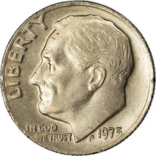 Coin, United States, Roosevelt Dime, Dime, 1975, U.S. Mint, Philadelphia