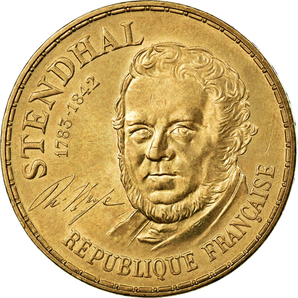 Coin, France, Stendhal, 10 Francs, 1983, AU(55-58), Nickel-Bronze, KM:953