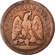 Moneda, México, Centavo, 1886, Mexico City, BC+, Cobre, KM:391.6