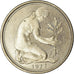 Moneta, Niemcy - RFN, 50 Pfennig, 1977, Hambourg, EF(40-45), Miedź-Nikiel