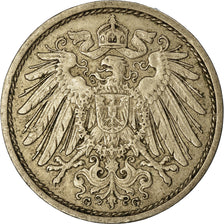 Moneta, GERMANIA - IMPERO, Wilhelm II, 10 Pfennig, 1914, Karlsruhe, BB