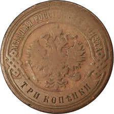 Moneta, Russia, Nicholas II, 3 Kopeks, 1900, Saint-Petersburg, MB, Rame, KM:11.2