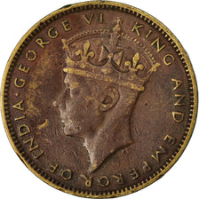 Coin, Jamaica, George VI, 1/2 Penny, 1947, VF(30-35), Nickel-brass, KM:31