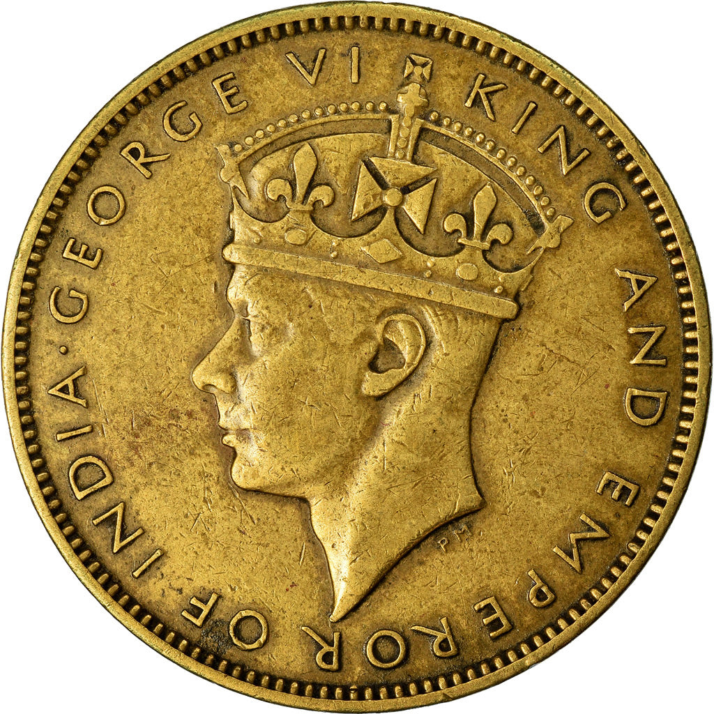 Coin, Jamaica, George VI, Penny, 1945, EF(40-45), Nickel-brass, KM:32