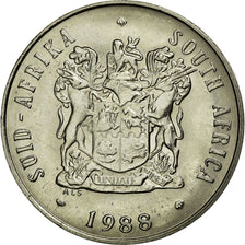 Coin, South Africa, 20 Cents, 1988, AU(50-53), Nickel, KM:86
