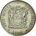 Coin, South Africa, 20 Cents, 1988, AU(50-53), Nickel, KM:86