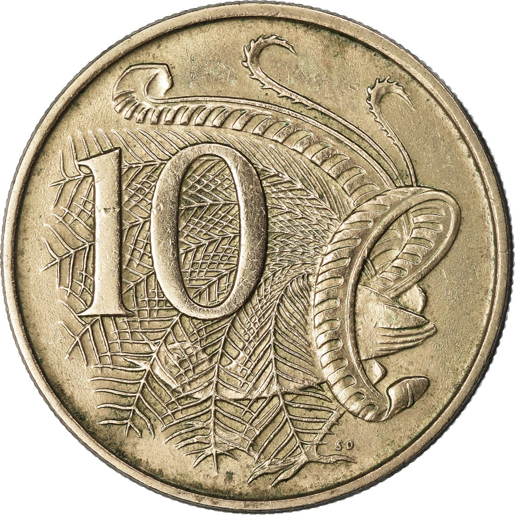 Munten, Australië, Elizabeth II, 10 Cents, 1968, ZF, Copper-nickel, KM:65