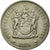 Moneta, Sudafrica, 20 Cents, 1975, BB+, Nichel, KM:86