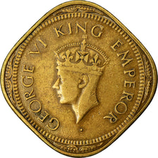 Moneta, INDIA - BRITANNICA, George VI, 2 Annas, 1945, BB, Nichel-ottone, KM:543