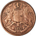 Coin, INDIA-BRITISH, 1/4 Anna, 1835, EF(40-45), Copper, KM:446.2