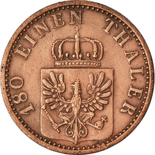 Münze, Deutsch Staaten, PRUSSIA, Wilhelm I, 2 Pfennig, 1868, Frankfurt, SS