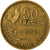 Moneta, Francja, Guiraud, 50 Francs, 1954, Paris, EF(40-45), Aluminium-Brąz