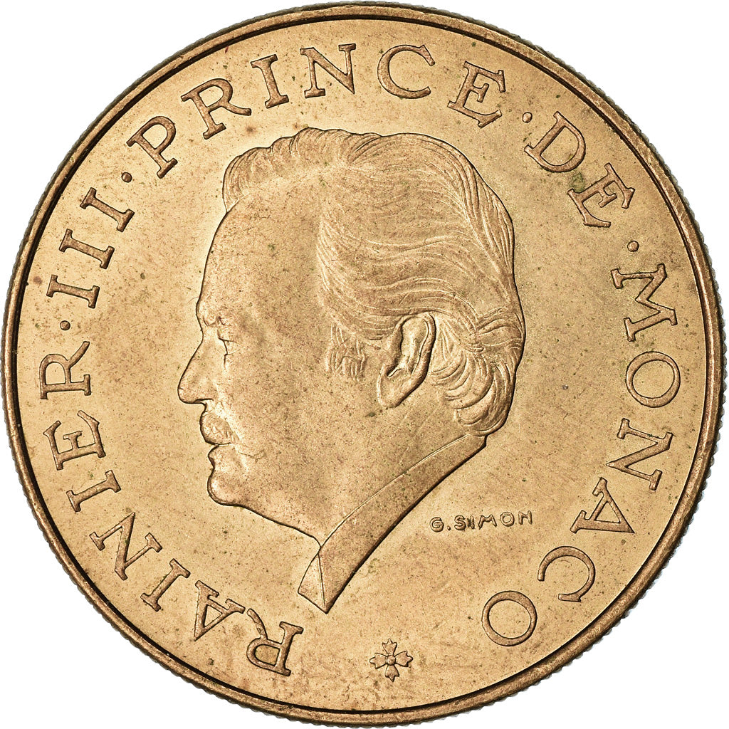 Coin, Monaco, Rainier III, 10 Francs, 1978, EF(40-45), Copper-Nickel-Aluminum