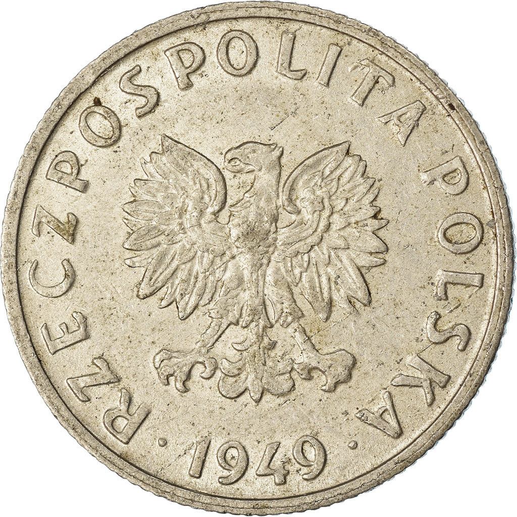 Coin, Poland, 5 Groszy, 1949, Kremnica, EF(40-45), Aluminum, KM:41a