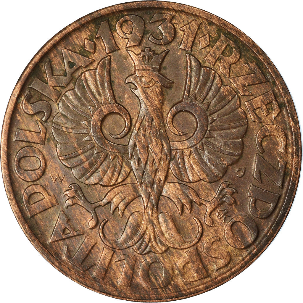 Coin, Poland, 2 Grosze, 1923, VF(30-35), Brass, KM:9
